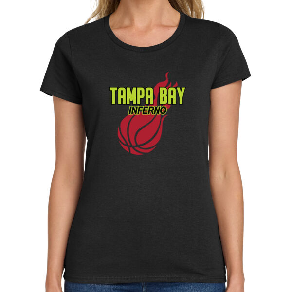 Tampa Bay Inferno Ladies Heavy Cotton 100% Cotton T Shirt Thumbnail