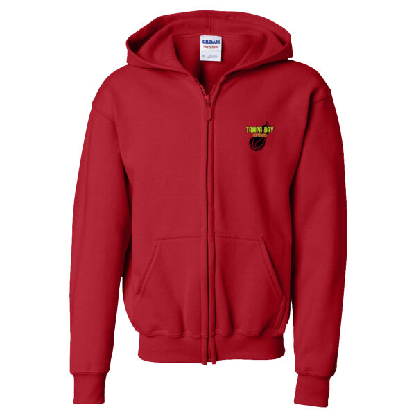Tampa Bay Inferno Heavy Blend™ Youth Full-Zip Hooded Sweatshirt - 18600B Thumbnail